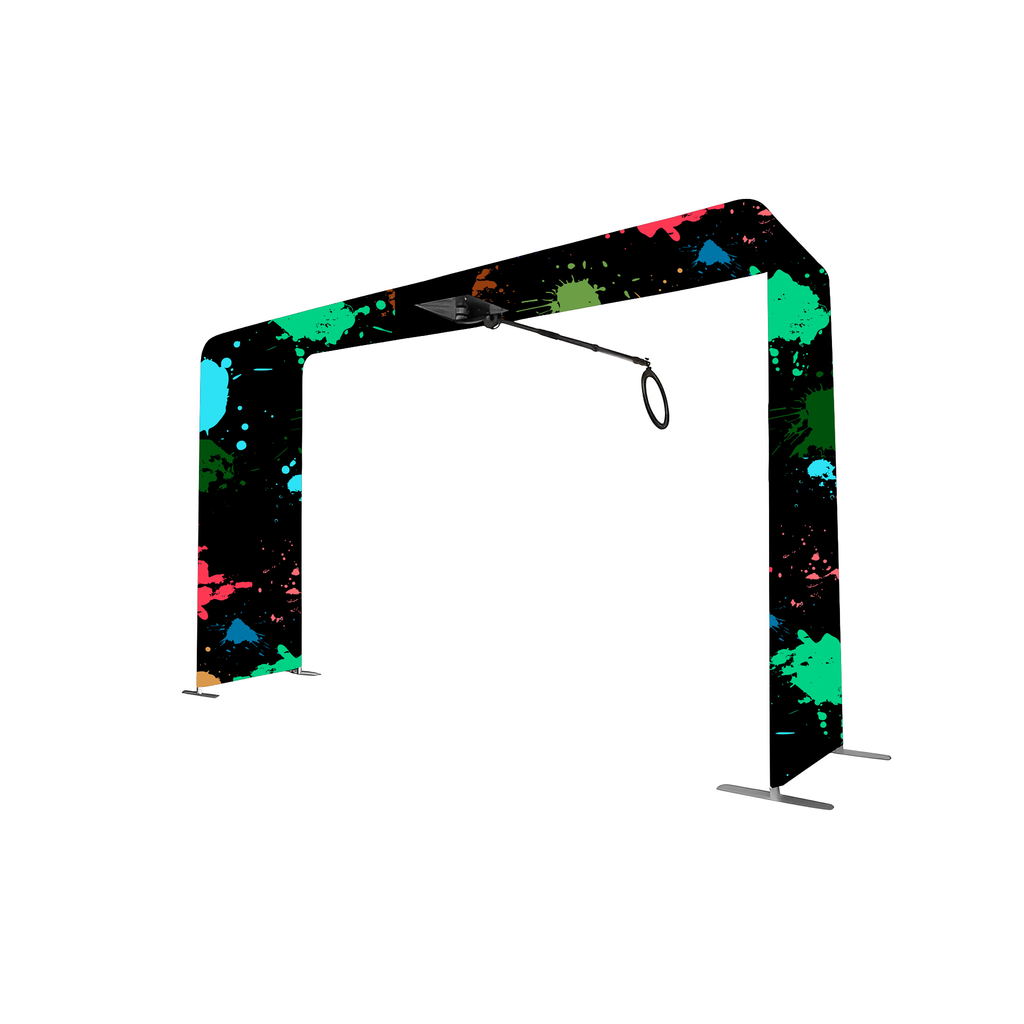 Overhead 360° Photo Booth with LED Fill Light Printing Logo Bluetooth Remote