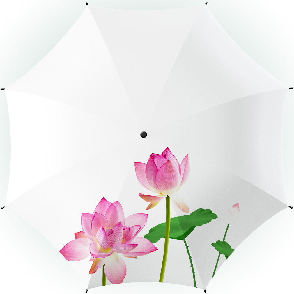 Artisan Chinese Ink Wash Sun & Rain Umbrella Sun Protection&Rainproof