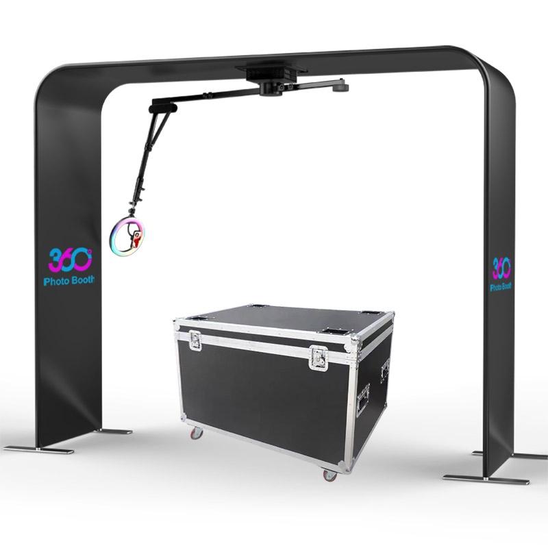 Overhead 360° Photo Booth with LED Fill Light Printing Logo Bluetooth Remote
